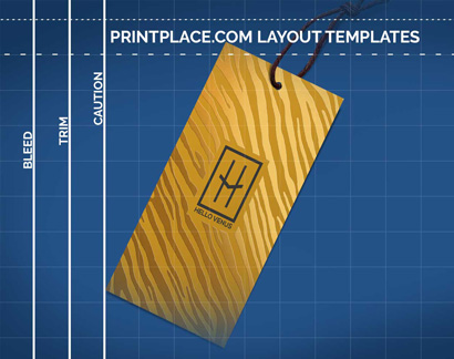 Spot UV Hang Tag Layout Templates